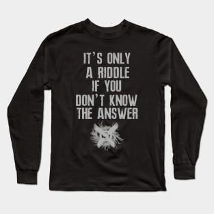 Resident Evil 8 Riddle Long Sleeve T-Shirt